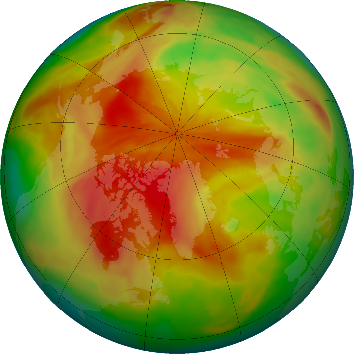 Arctic ozone map for 06 April 2014